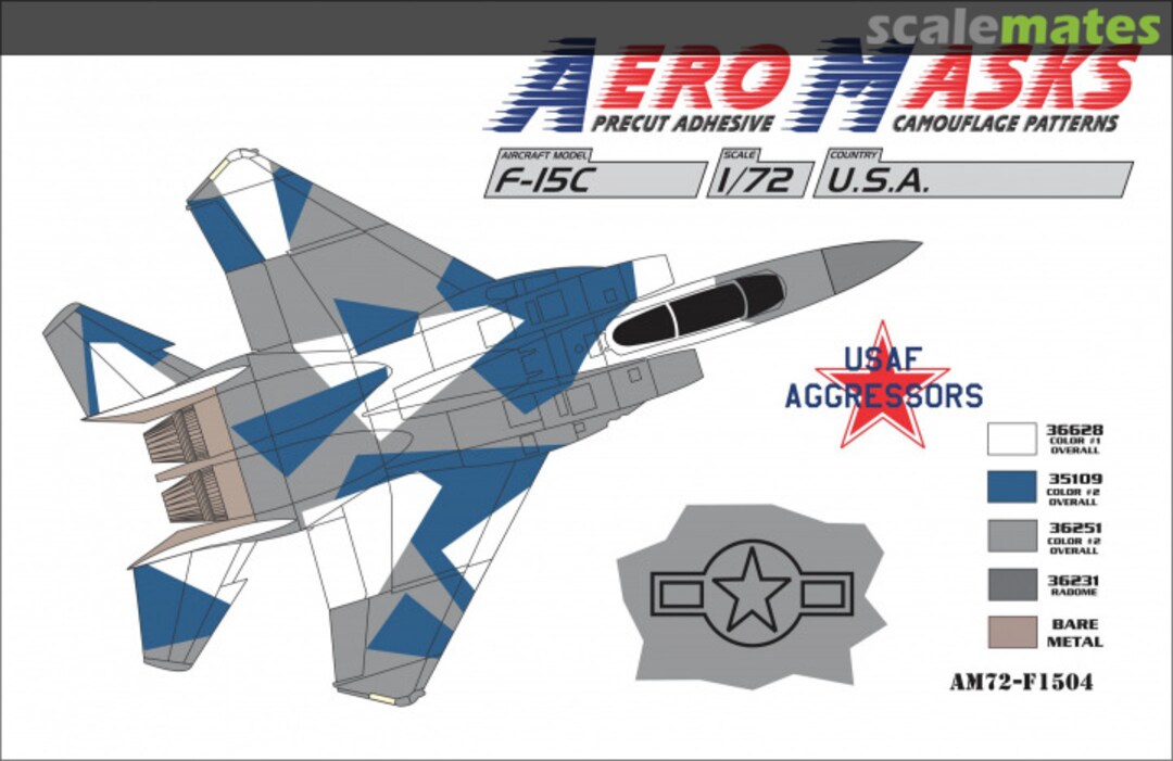 Boxart F-15C USAF Aggressors AM72-F15020 AeroMasks