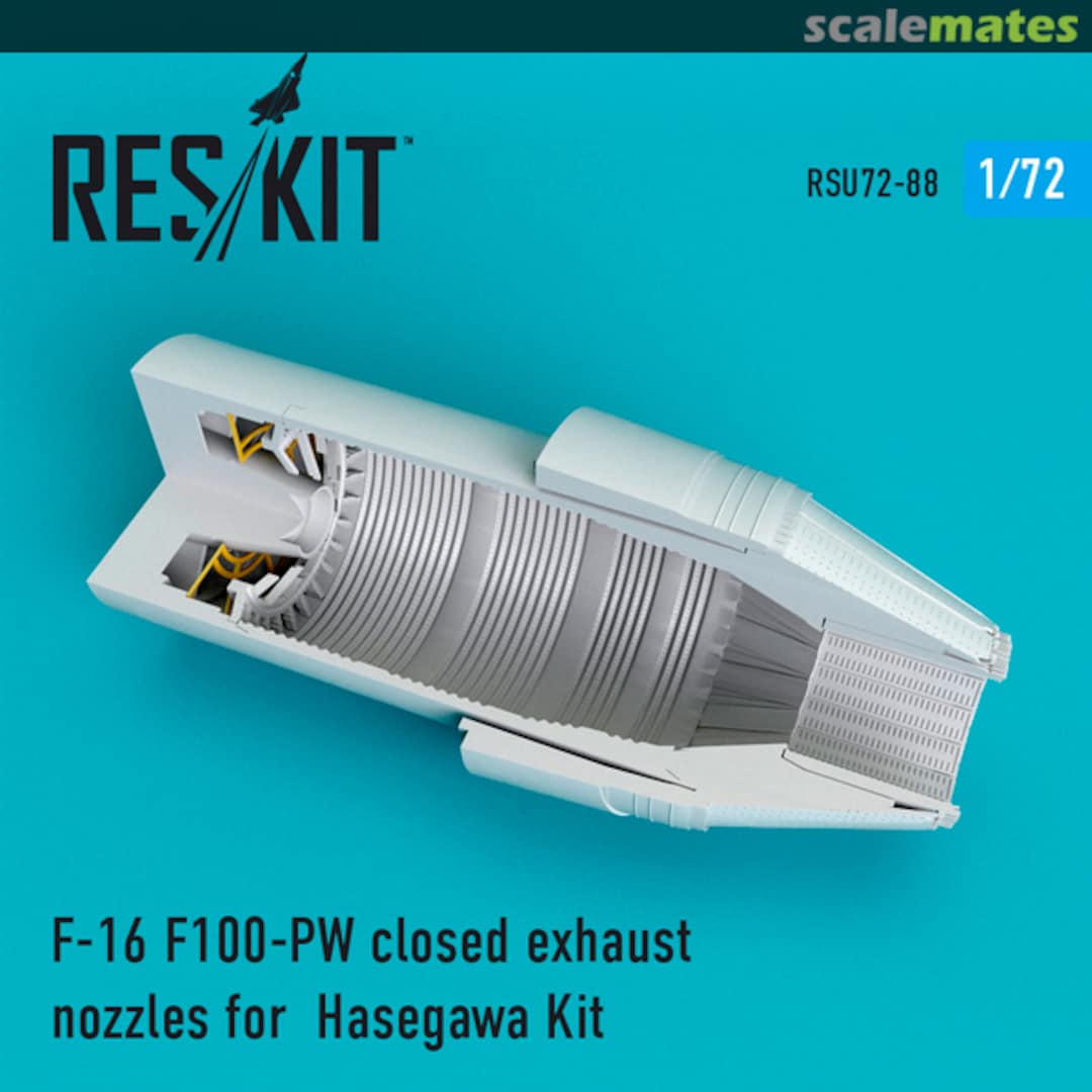 Boxart F-16 (F100-PW) - closed exhaust nozzle RSU72-0088 ResKit