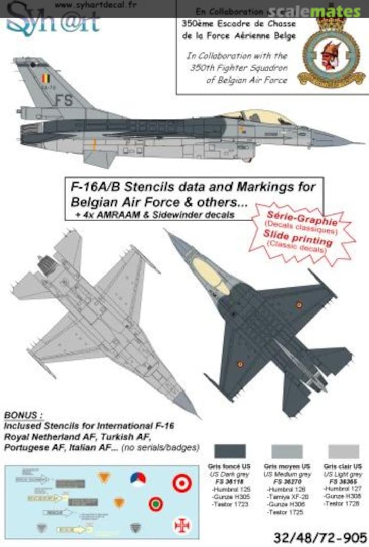 Boxart F-16AM Fighting Falcon 72-905 Syhart