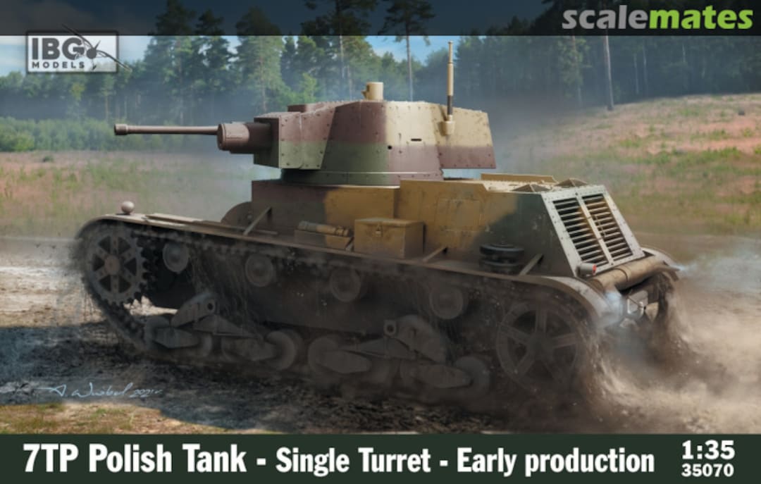 Boxart 7TP Polish Tank - Single Turret 35070 IBG Models