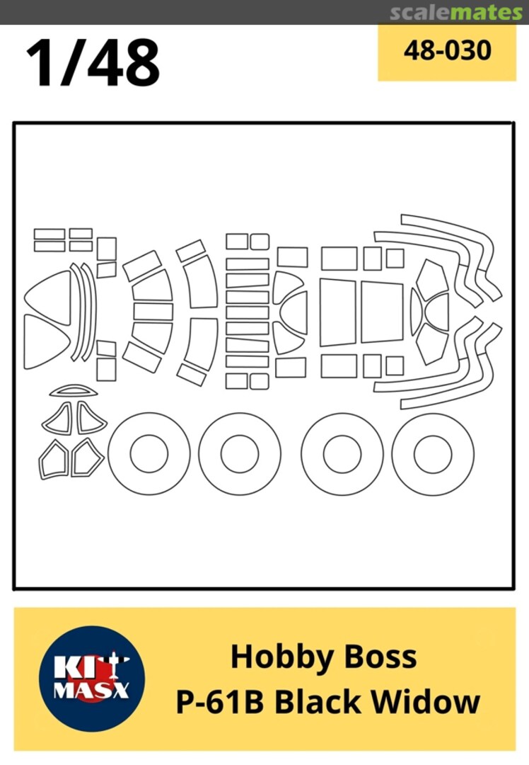 Boxart P-61B Black Widow 48-030 Kit Masx