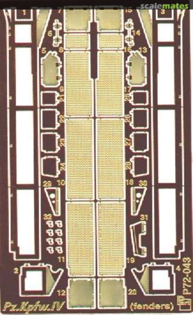 Boxart Pz.Kpfw.IV (fenders) P72-043 Part