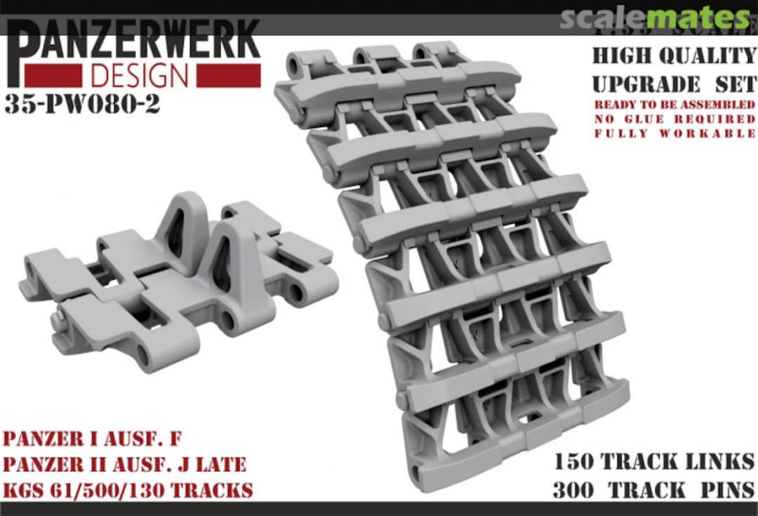 Boxart Panzer I Ausf F late / Panzer II J 35-PW080-2 Panzerwerk design