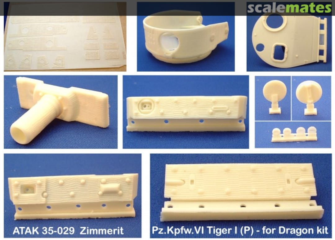 Boxart Tiger I (P) - Zimmerit 35029 Atak Model