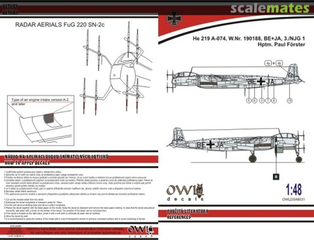 Boxart He 219 A-074 DS48031 OWL