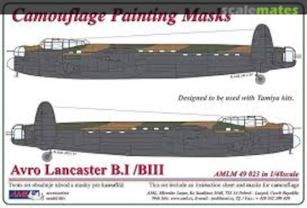 Boxart Avro Lancaster B.I/III Camouflage Paint Mask AMLM 49 023 AML