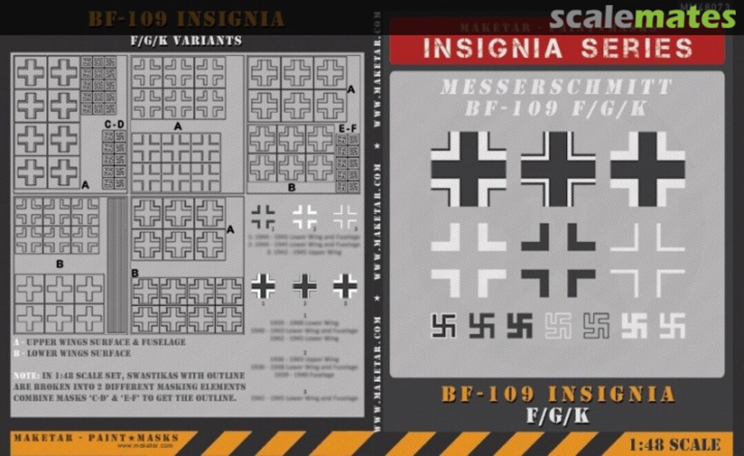 Boxart Bf-109 F/G/K Insignia MM48073 Maketar