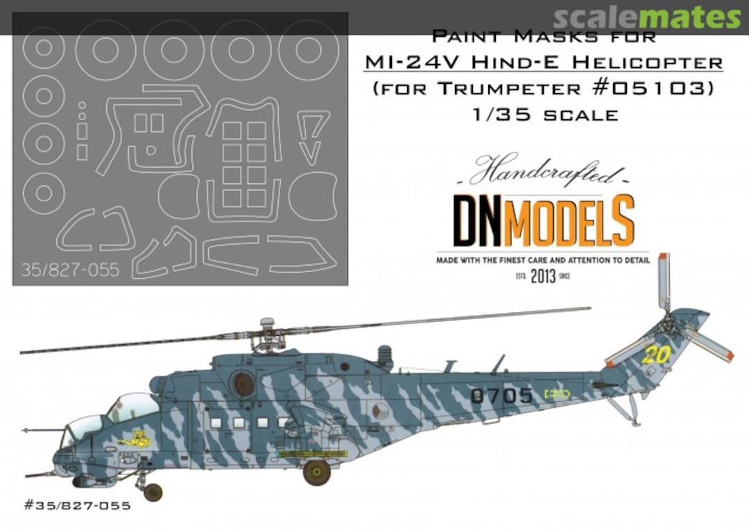 Boxart Paint masks for Mil Mi-24V Hind Canopy & Wheels 35/827-055 DN Models