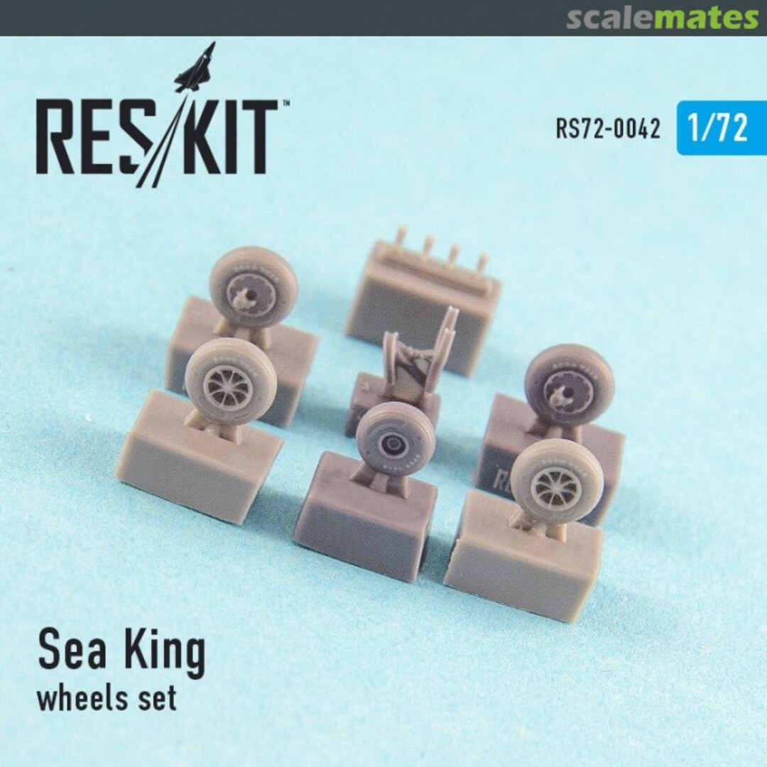 Boxart Sikorsky H-3 Sea King wheels set RS72-0042 ResKit