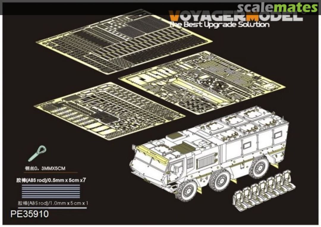 Boxart Modern Russian KamAZ-63968 Typhoon-K Basic Parts PE35910 Voyager Model