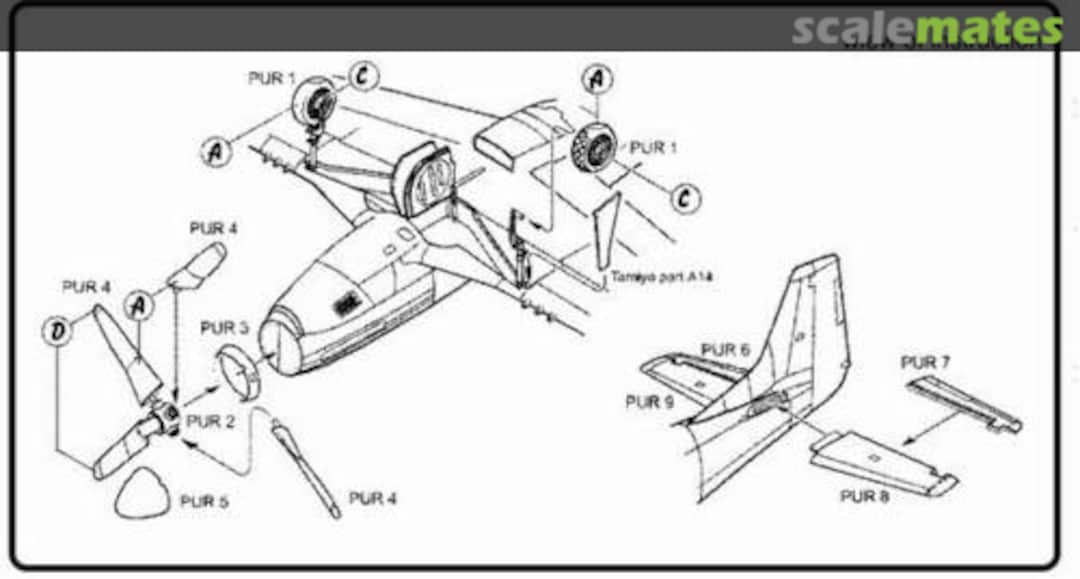 Boxart P-51D Mustang exterior set 7065 CMK