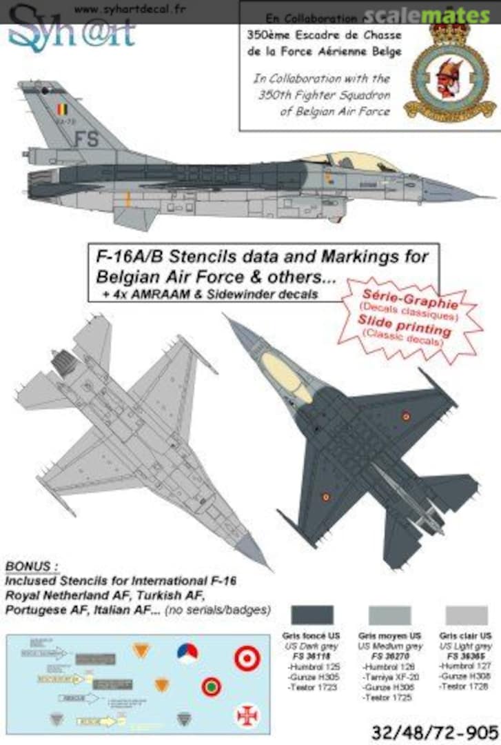 Boxart F-16AM Fighting Falcon 48-905 Syhart