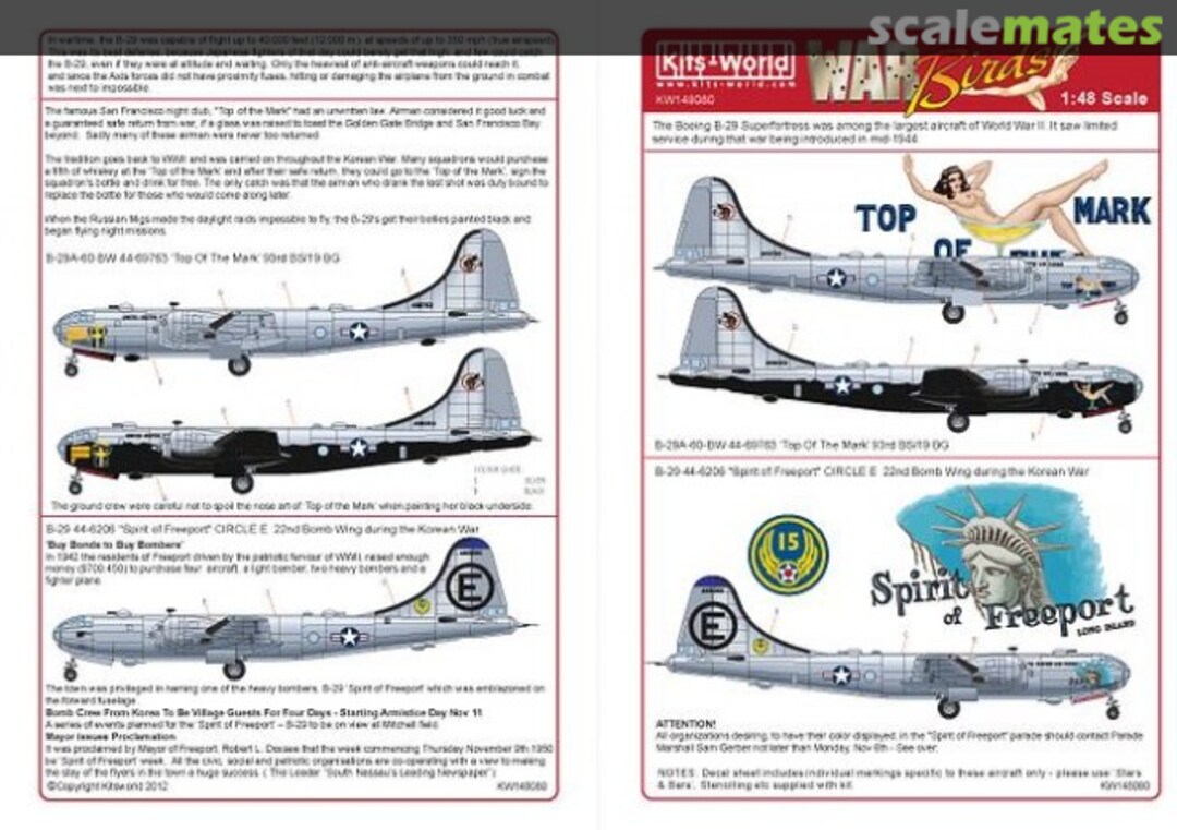 Boxart B-29 Superfortress KW148080 Kits-World