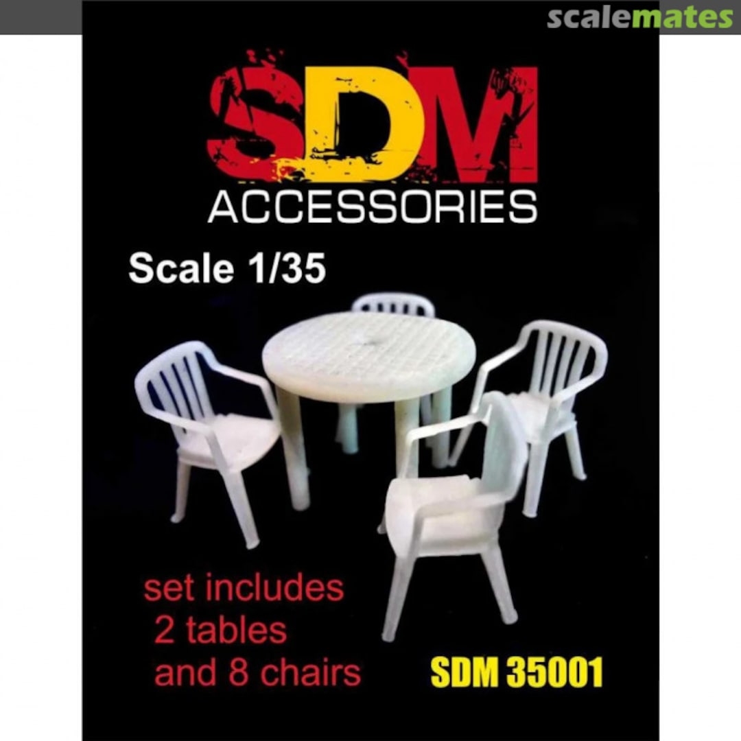 Boxart Tables (2pcs) and Chairs (8pcs) SDM 35001 SDM Accessories