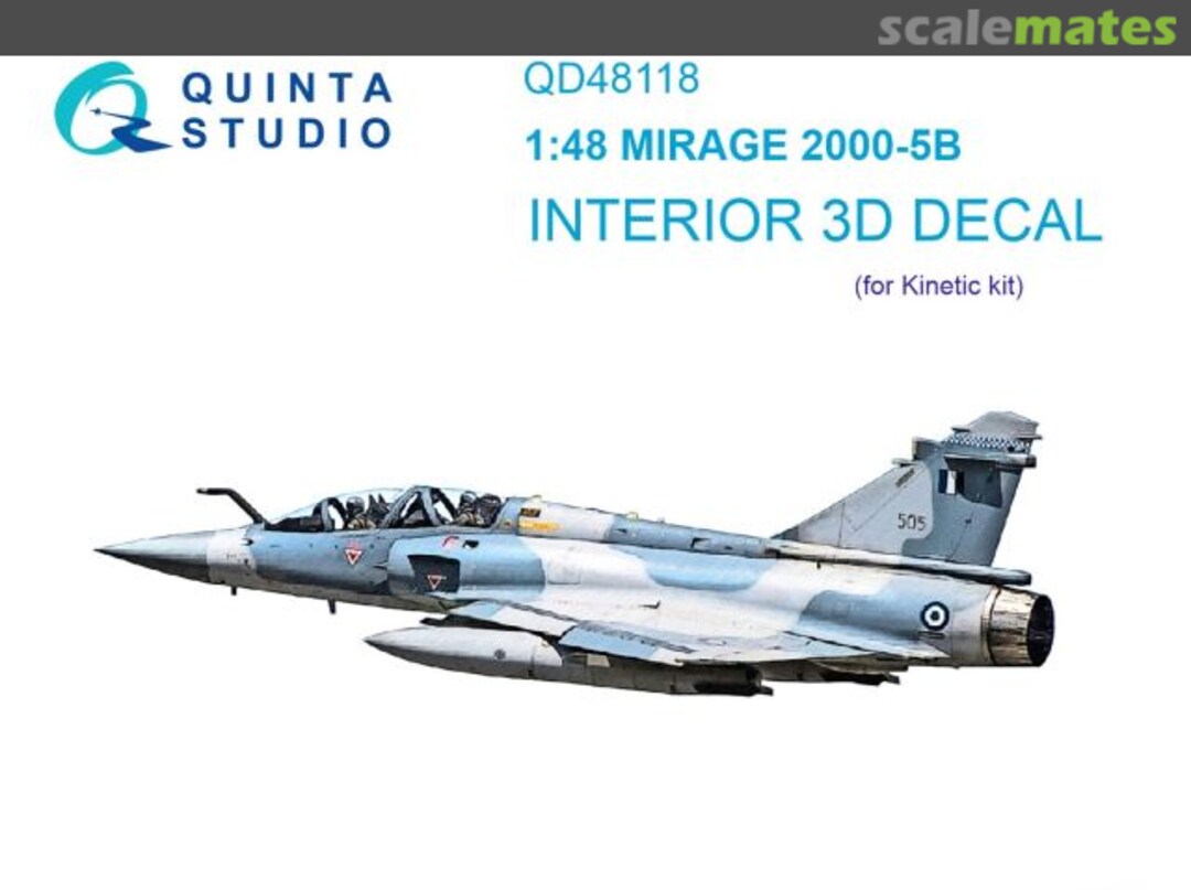 Boxart Mirage 2000-5B interior 3D decals QD48118 Quinta Studio