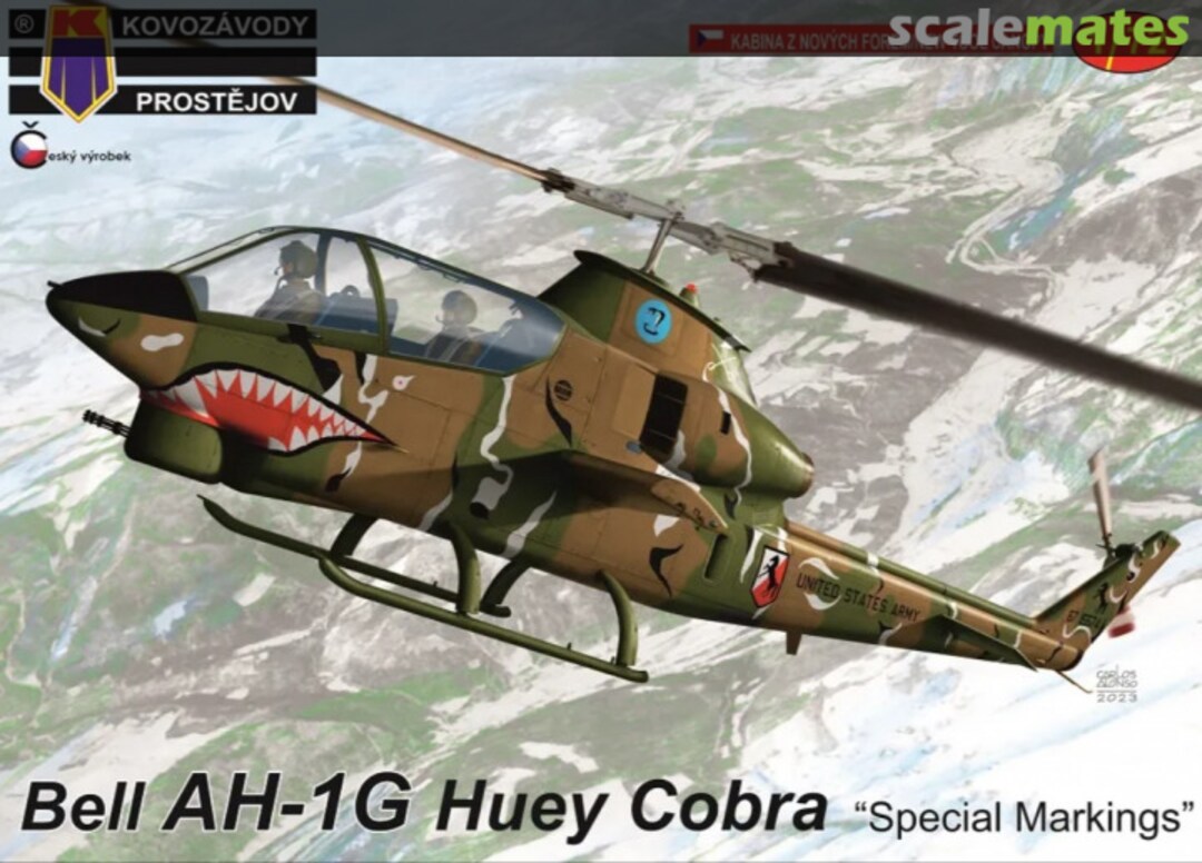 Boxart Bell AH-1G Huey Cobra „Special Markings“ KPM0381 Kovozávody Prostějov