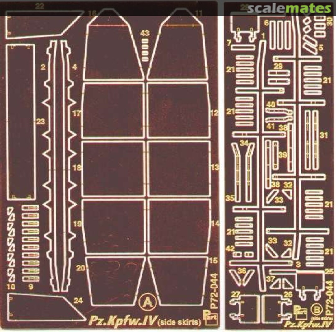 Boxart Pz.Kpfw.IV (side skirts) P72-044 Part