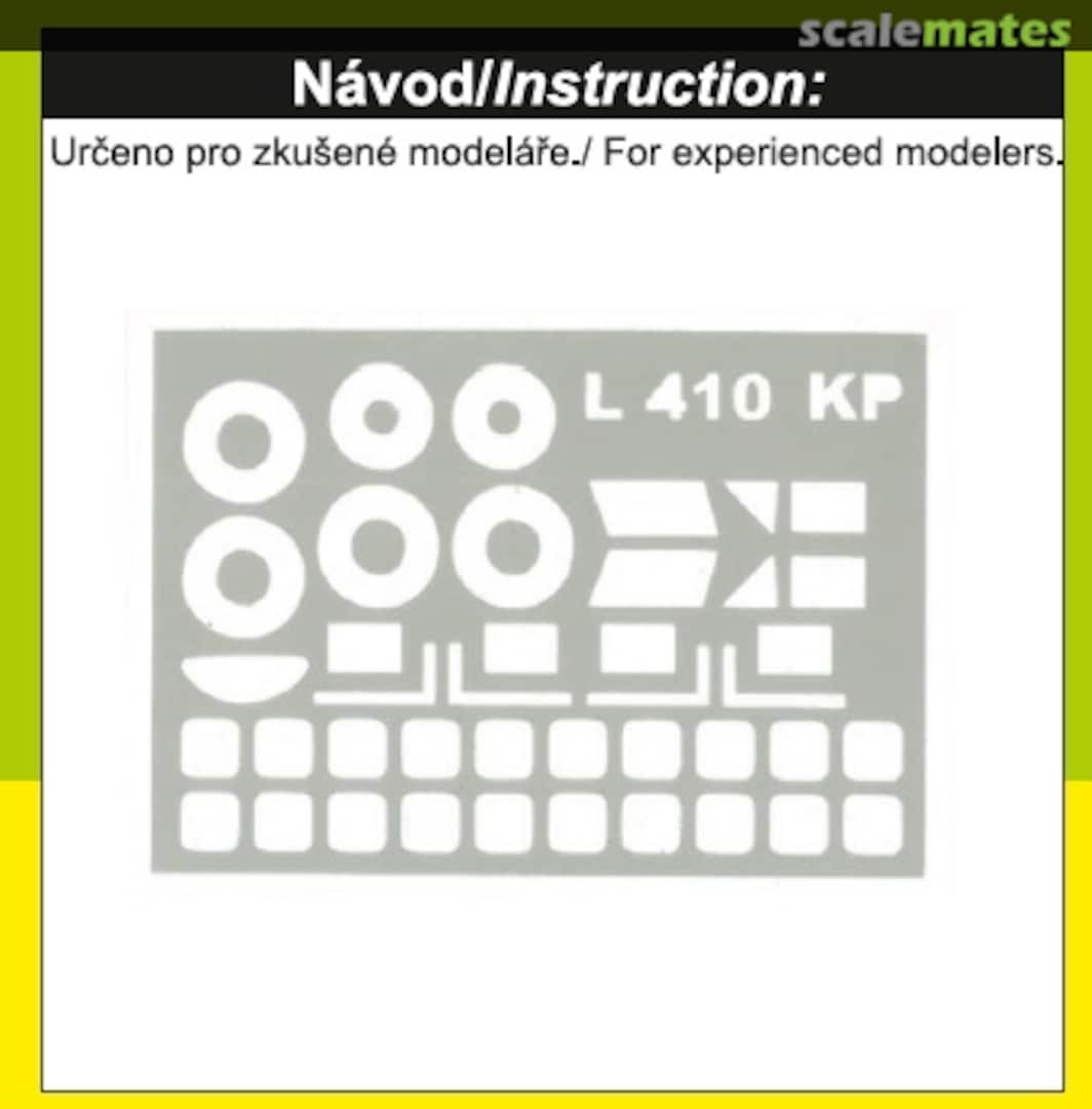 Contents Let L-410 canopy masks KPEX028 Kovozávody Prostějov