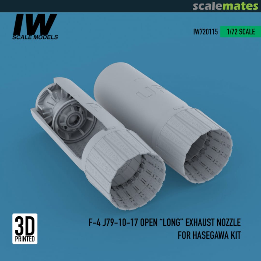 Boxart F-4 J79-10-17 Open "Long" Exhaust Nozzle For Hasegawa Kit IW720115 IW Scale Models