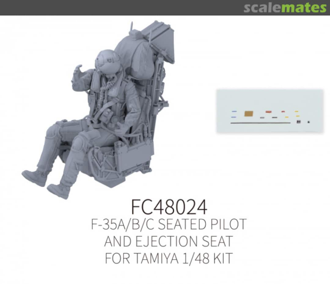 Boxart F-35A/B/C Seated Pilot and Ejection Seat #4 FC48024 Galaxy Model