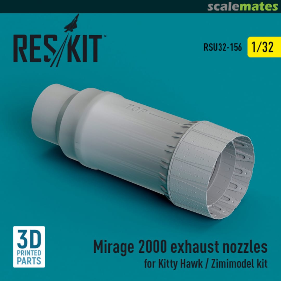 Boxart Mirage 2000 exhaust nozzle (3D Printed) RSU32-0156 ResKit