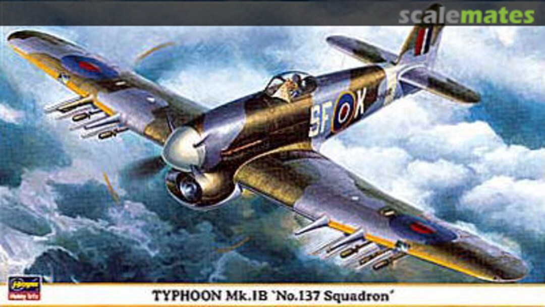 Boxart Typhoon Mk.Ib 'No.137 Squadron' 09379 Hasegawa