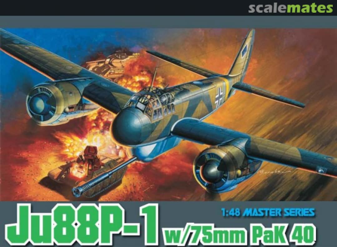 Boxart Ju 88P-1 w/75mm PaK 40 5543 Dragon