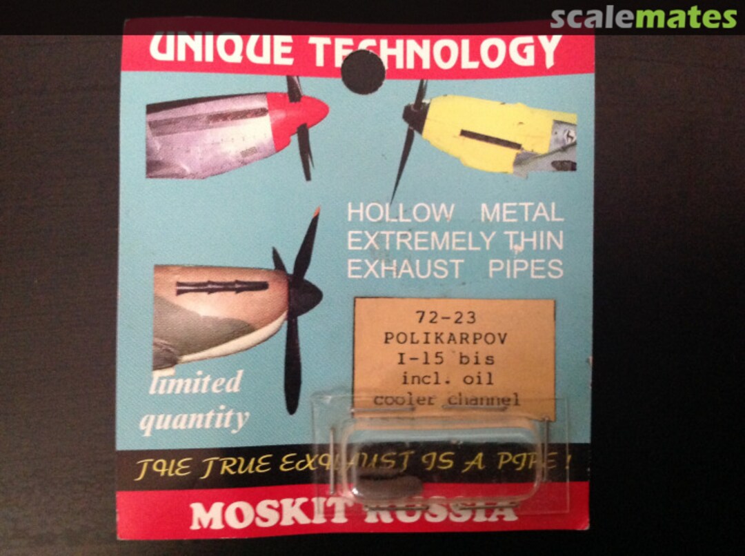 Boxart Exhaust - Polikarpov I-15 bis Including Oil Cooler Channel 7223 Moskit