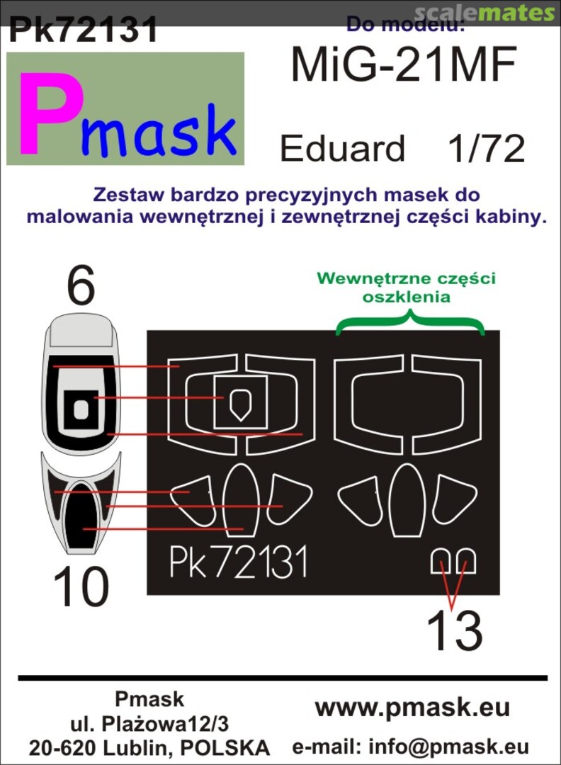 Boxart Mikoyan MiG-21MF PK72131 Pmask