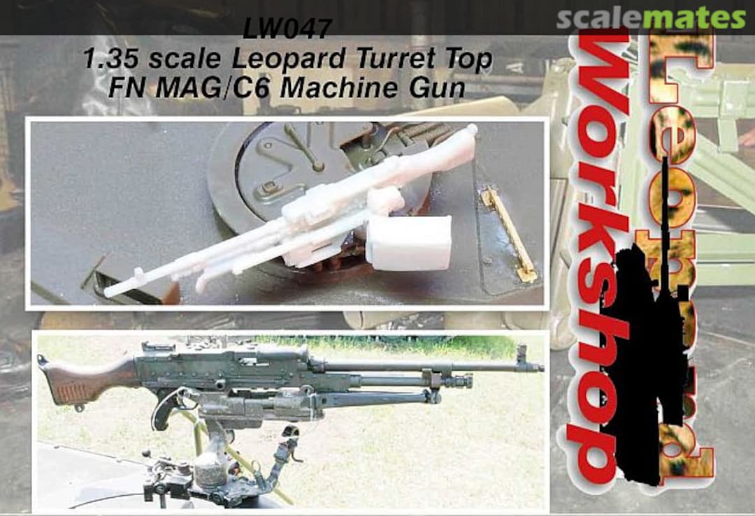 Boxart Leopard Turret Top FN MAG/C6 Machine Gun LW047 Leopard Workshop