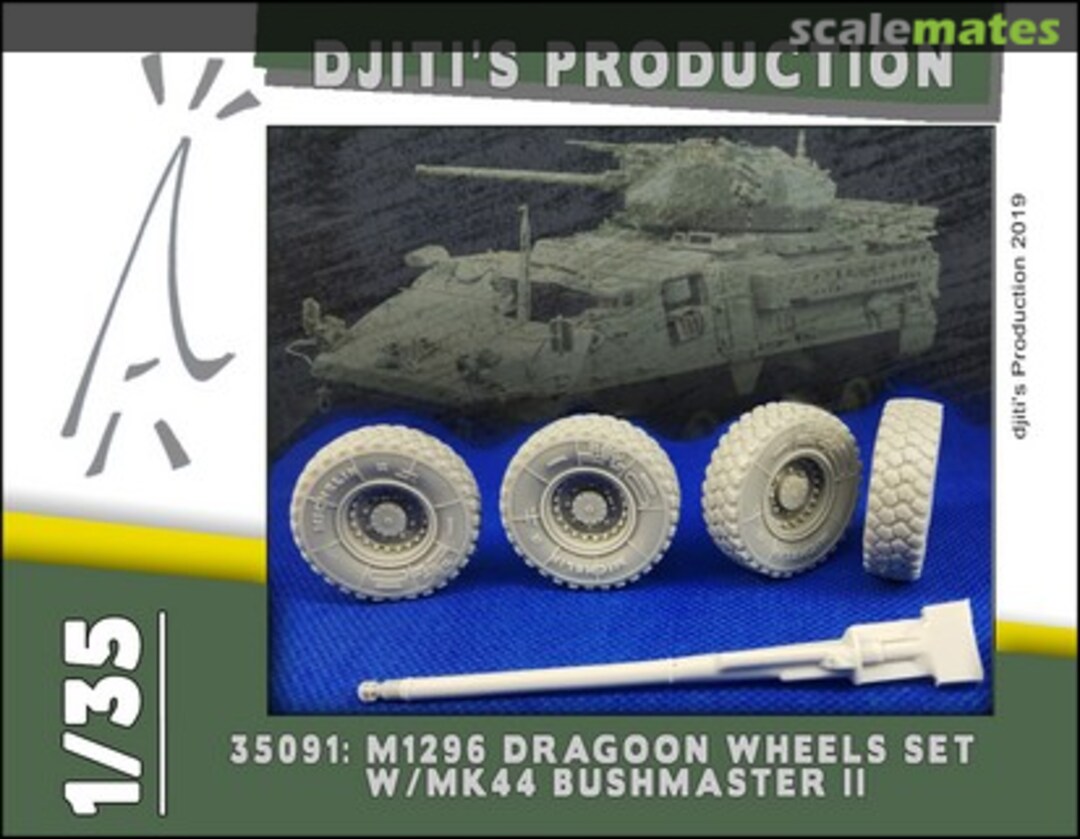 Boxart M1296 Dragoon Wheels set w/MK44 Bushmaster II 35091 Djiti's Production