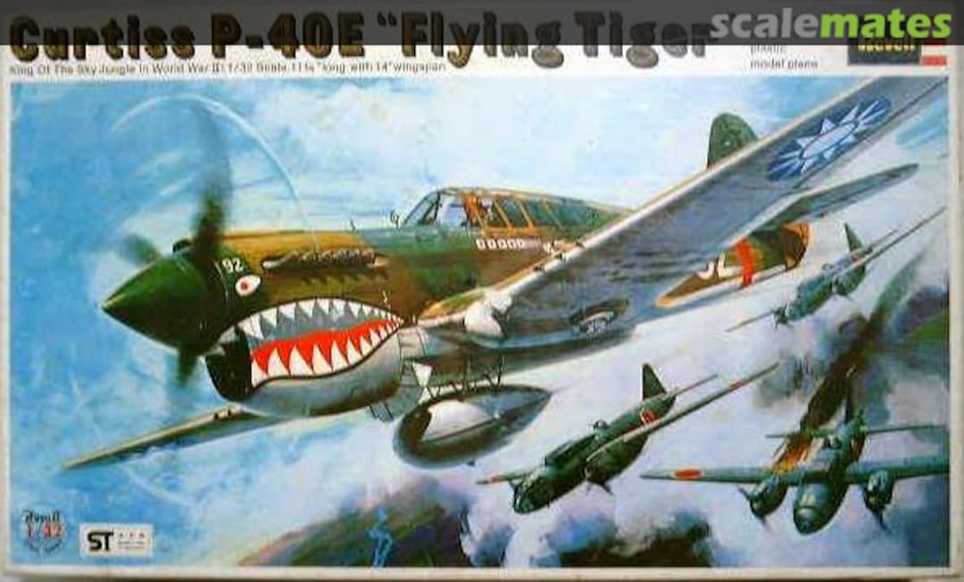 Boxart Curtiss P-40E "Flying Tiger" H-283 Revell Japan