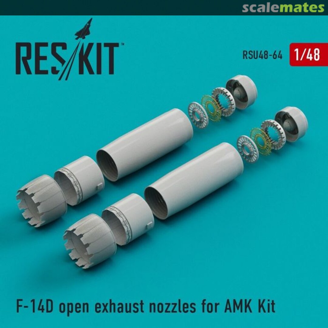 Boxart F-14D exhaust nozzles (open) RSU48-0064 ResKit