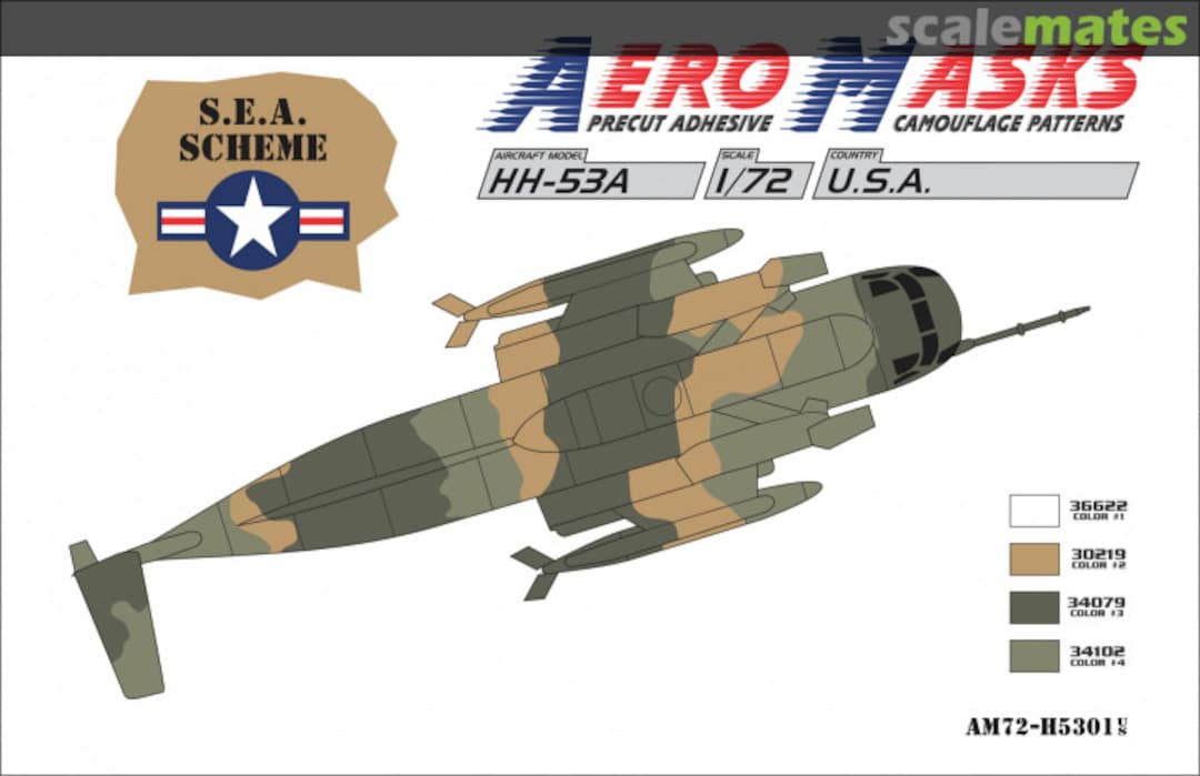 Boxart HH-53A S.E.A. Scheme AM72-H5301 AeroMasks