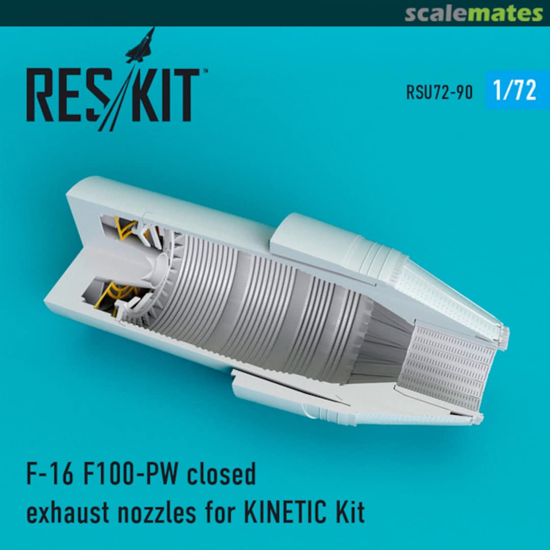 Boxart F-16 (F100-PW) closed exhaust nozzle RSU72-0090 ResKit