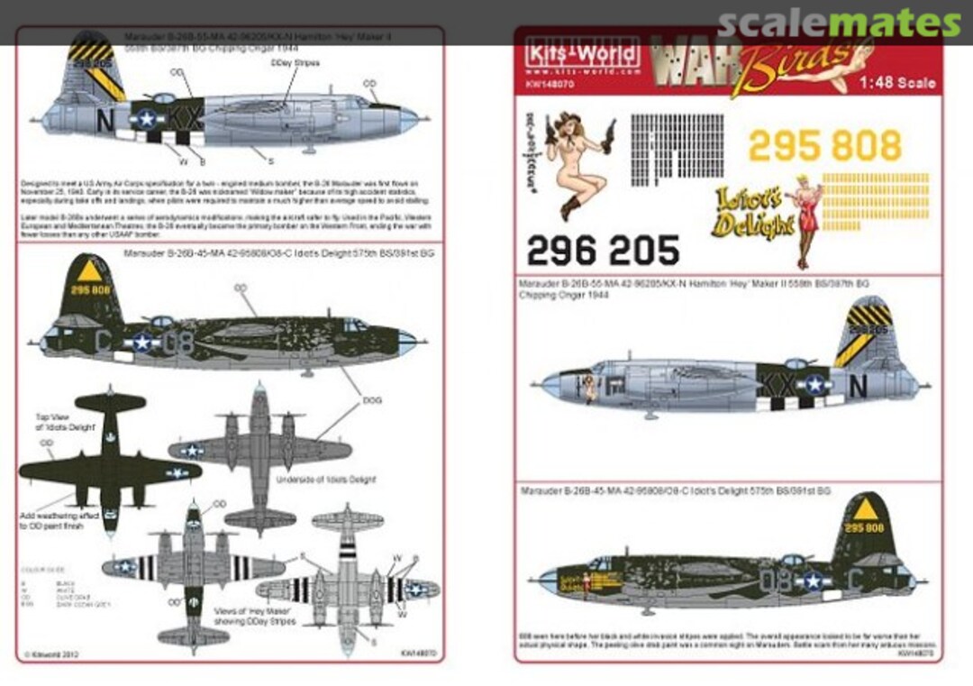 Boxart B-26 Marauders KW148070 Kits-World