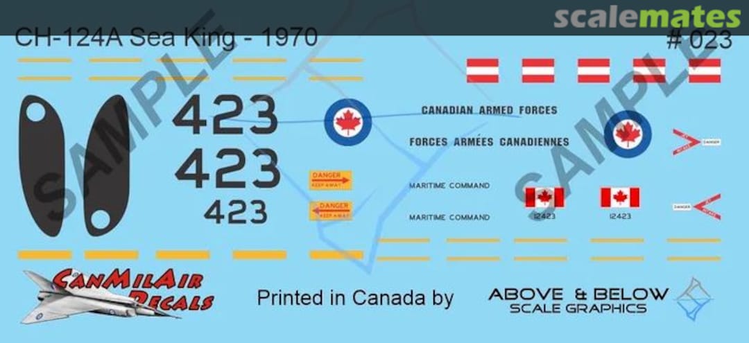 Boxart Sikorsky CH-124 Sea King 023 Above & Below Graphics