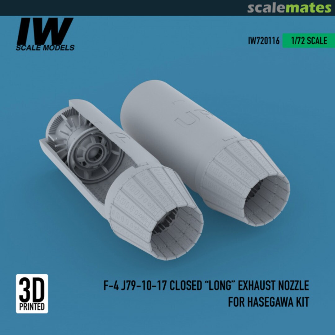 Boxart F-4 J79-10-17 Closed "Long" Exhaust Nozzle For Hasegawa Kit IW720116 IW Scale Models