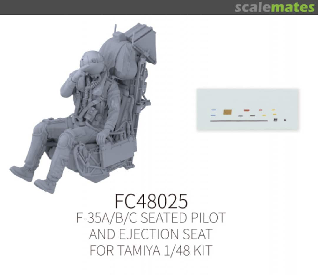 Boxart F-35A/B/C Seated Pilot and Ejection Seat #5 FC48025 Galaxy Model