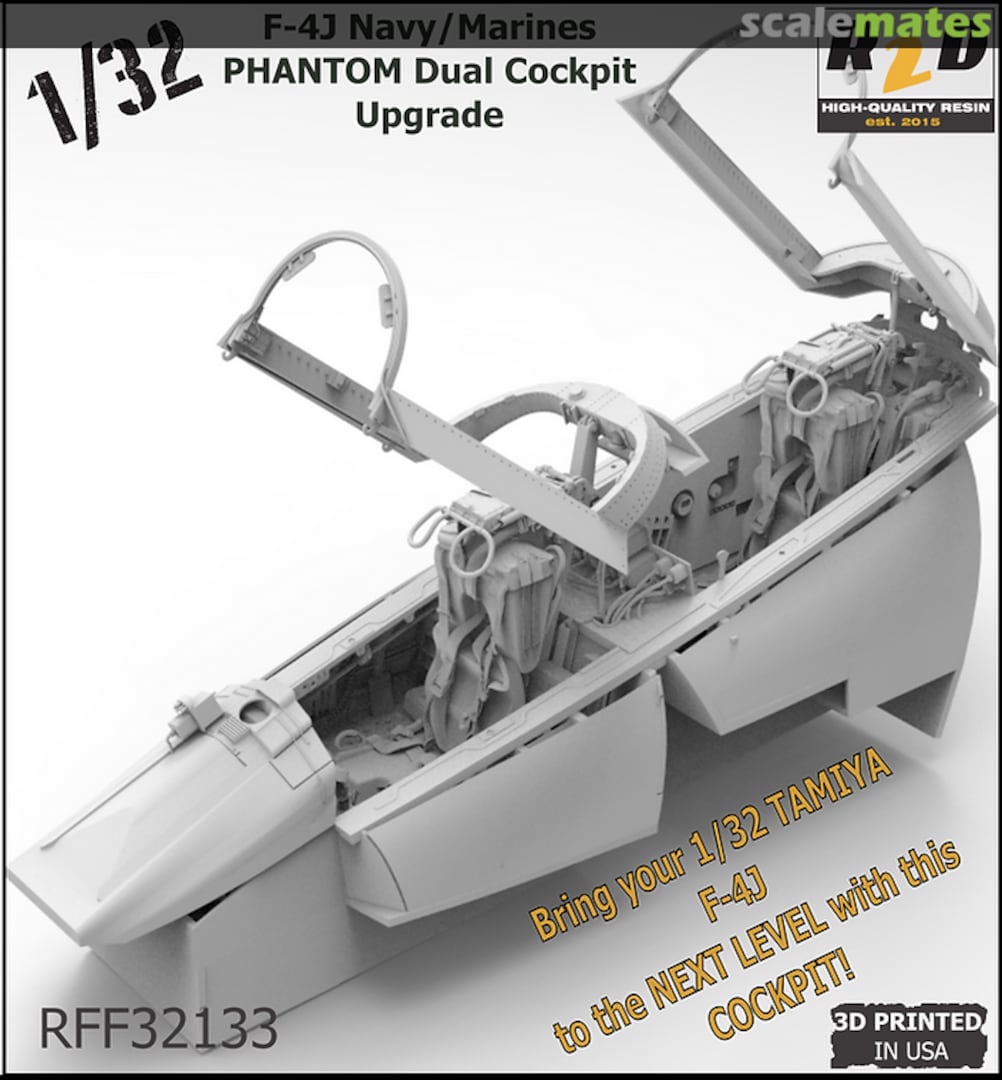 Boxart F-4J Navy/Marines Phantom Dual Cockpit Upgrade RFF32133 RESIN2detail