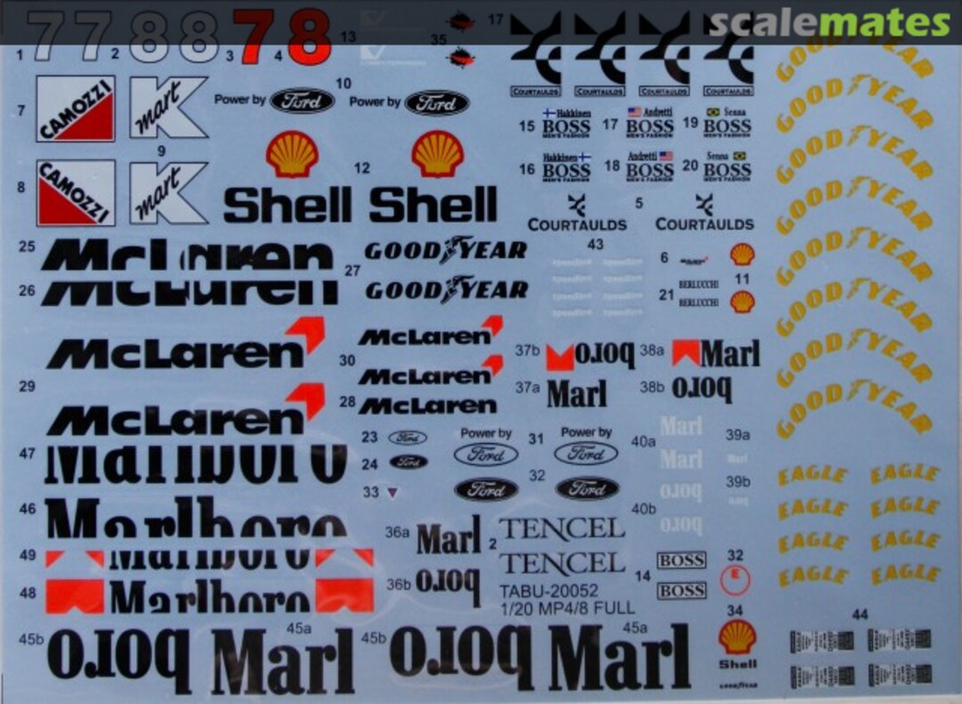 Boxart Mclaren MP4/8 TABU20052 Tabu Design