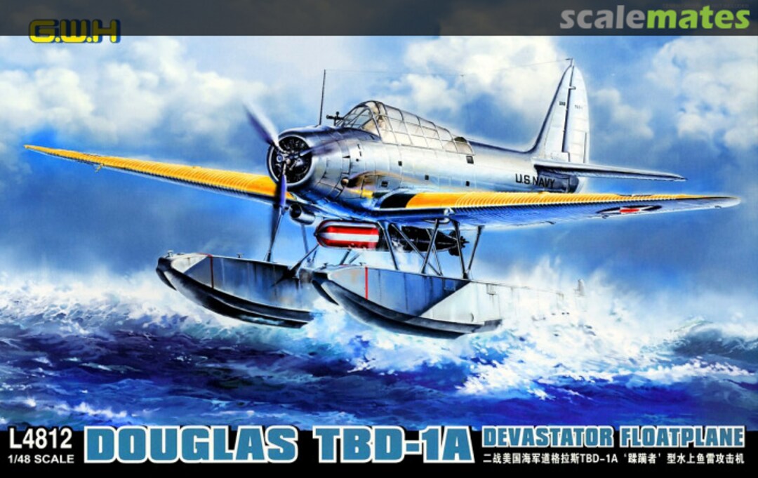 Boxart Douglas TBD-1A Devastator Floatplane L4812 Great Wall Hobby