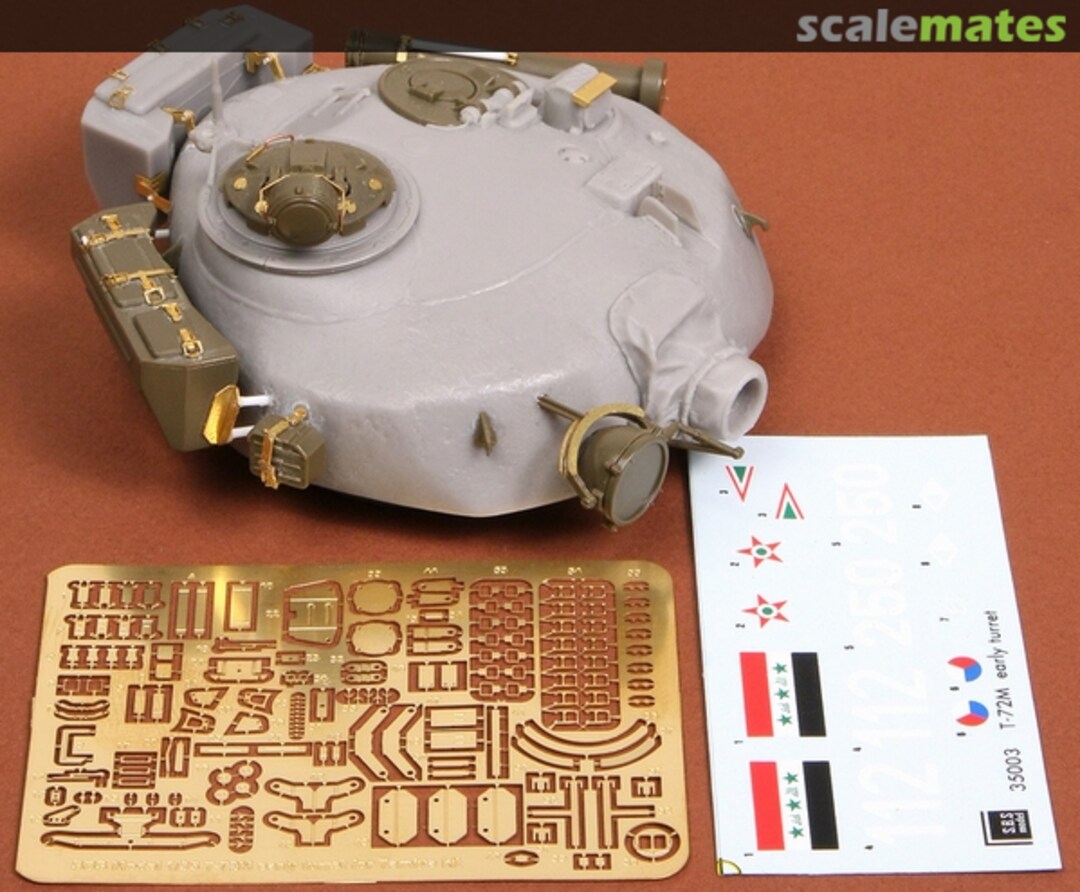 Boxart T-72M early turret for Tamiya 35003 SBS Model