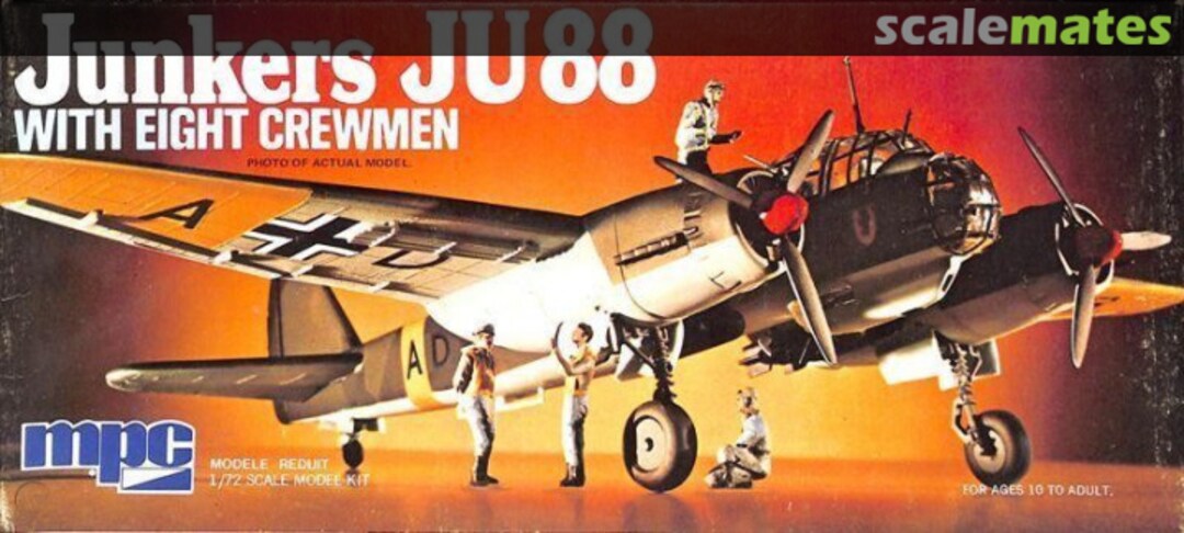 Boxart Junkers Ju 88 With Eight Crewmen 2-0203 MPC