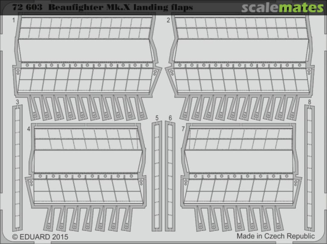 Boxart Beaufighter Mk.X landing flaps 72603 Eduard