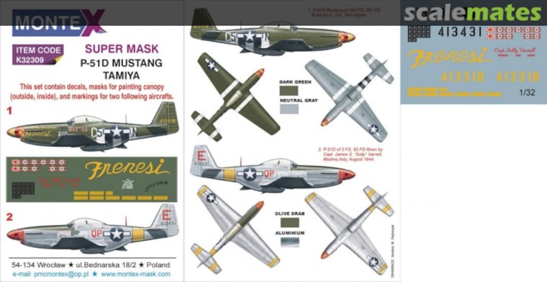 Boxart P-51D Mustang K32309 Montex