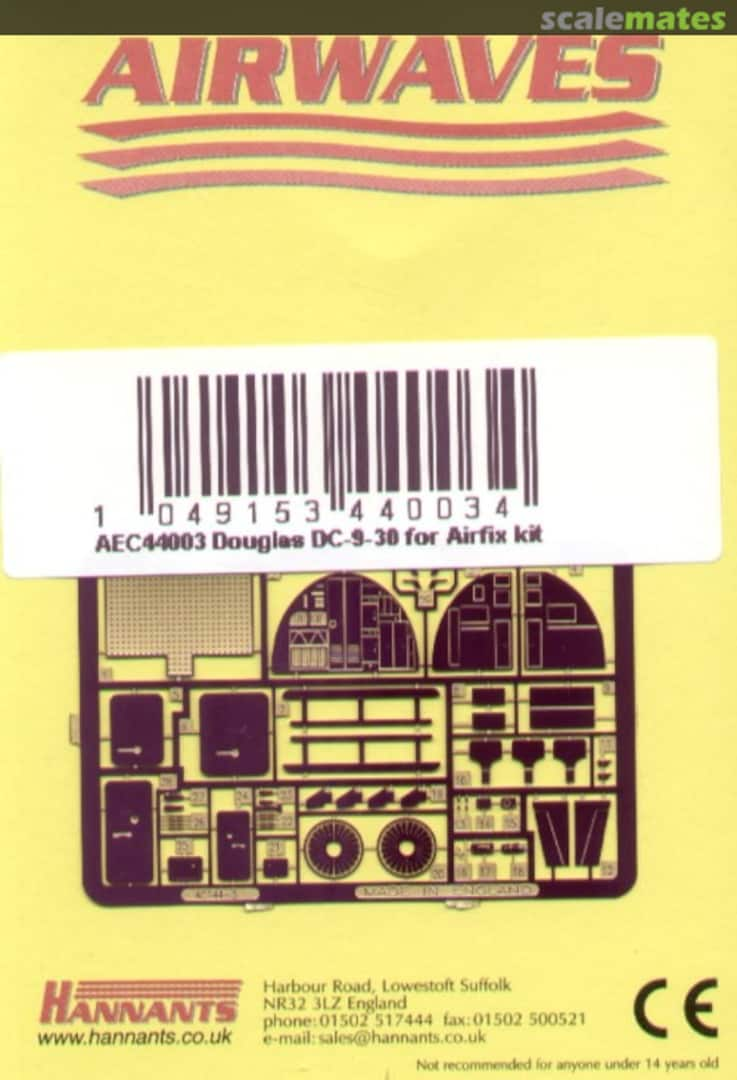 Boxart McDonnell Douglas DC-9-30 Detail Set AEC44003 Airwaves