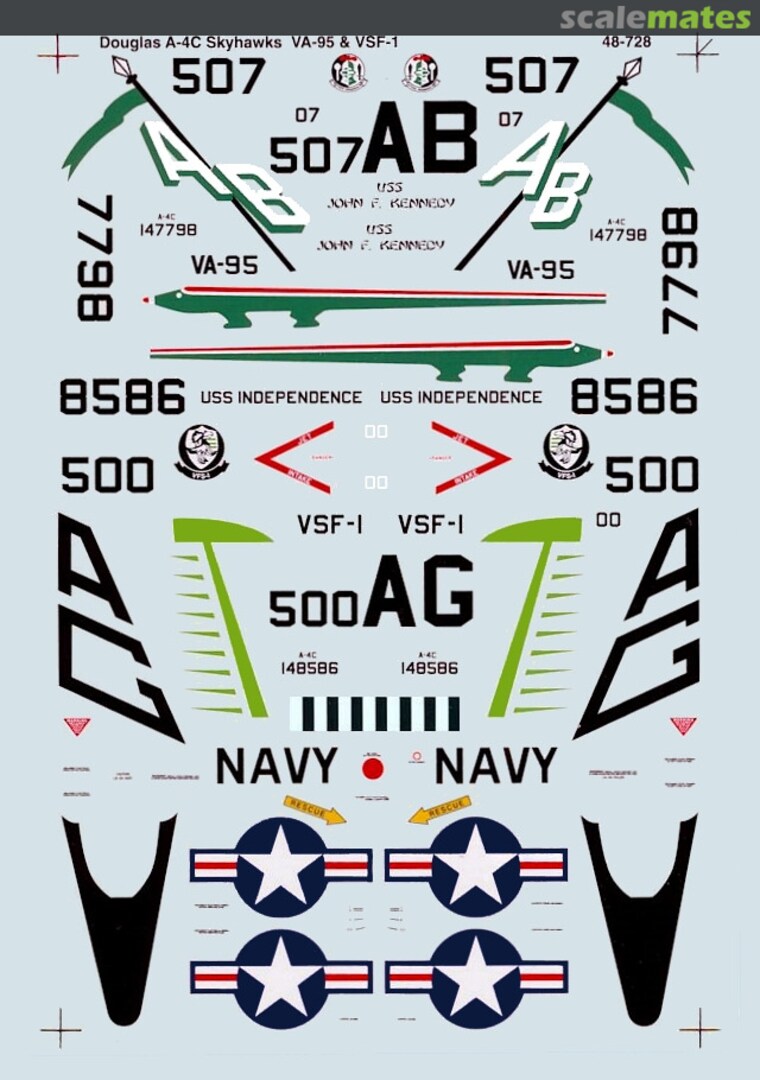 Boxart Douglas A-4C Skyhawks 48-0728 SuperScale International