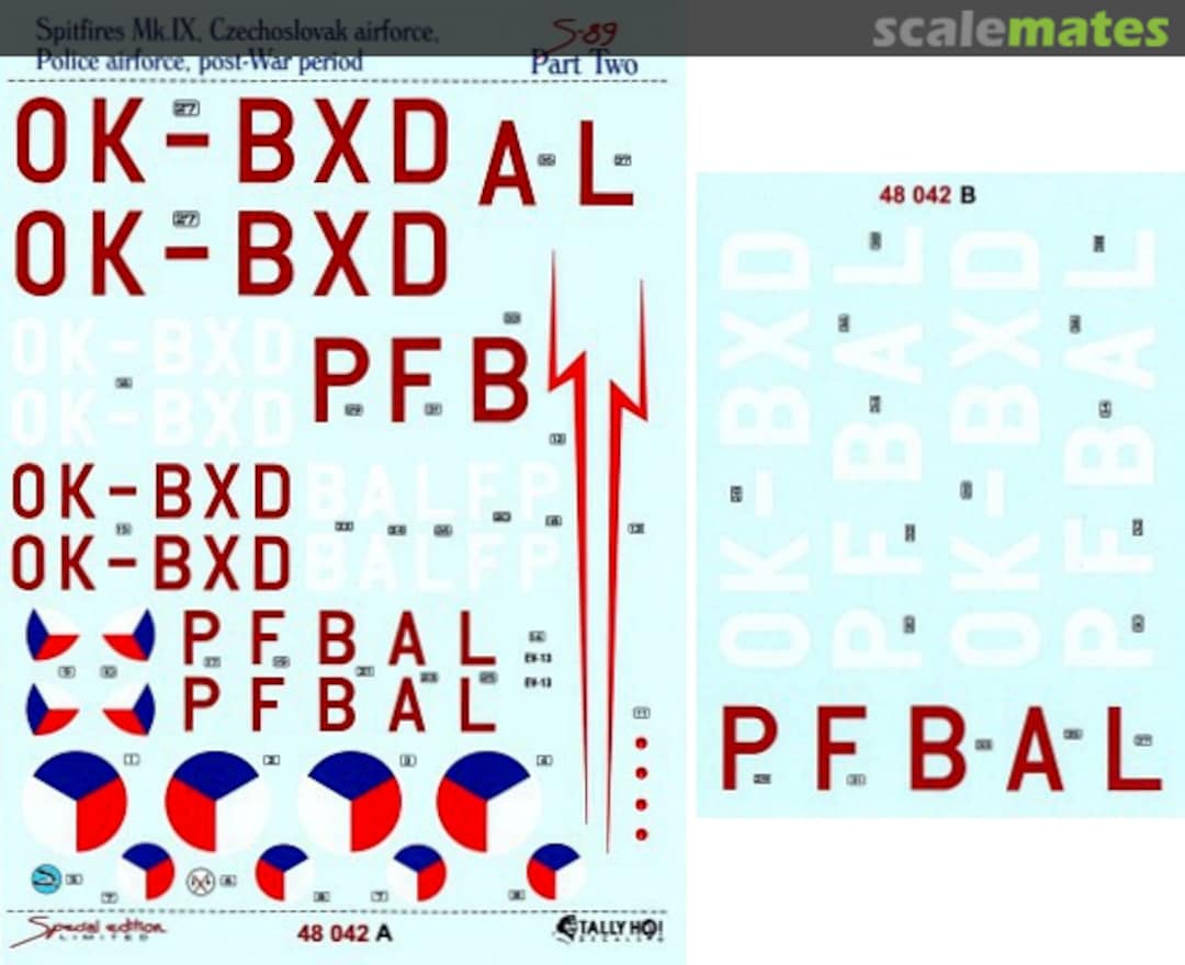 Boxart Spitfires Mk.IX, S-89 Part Two 48042 Tally Ho! (CZ)