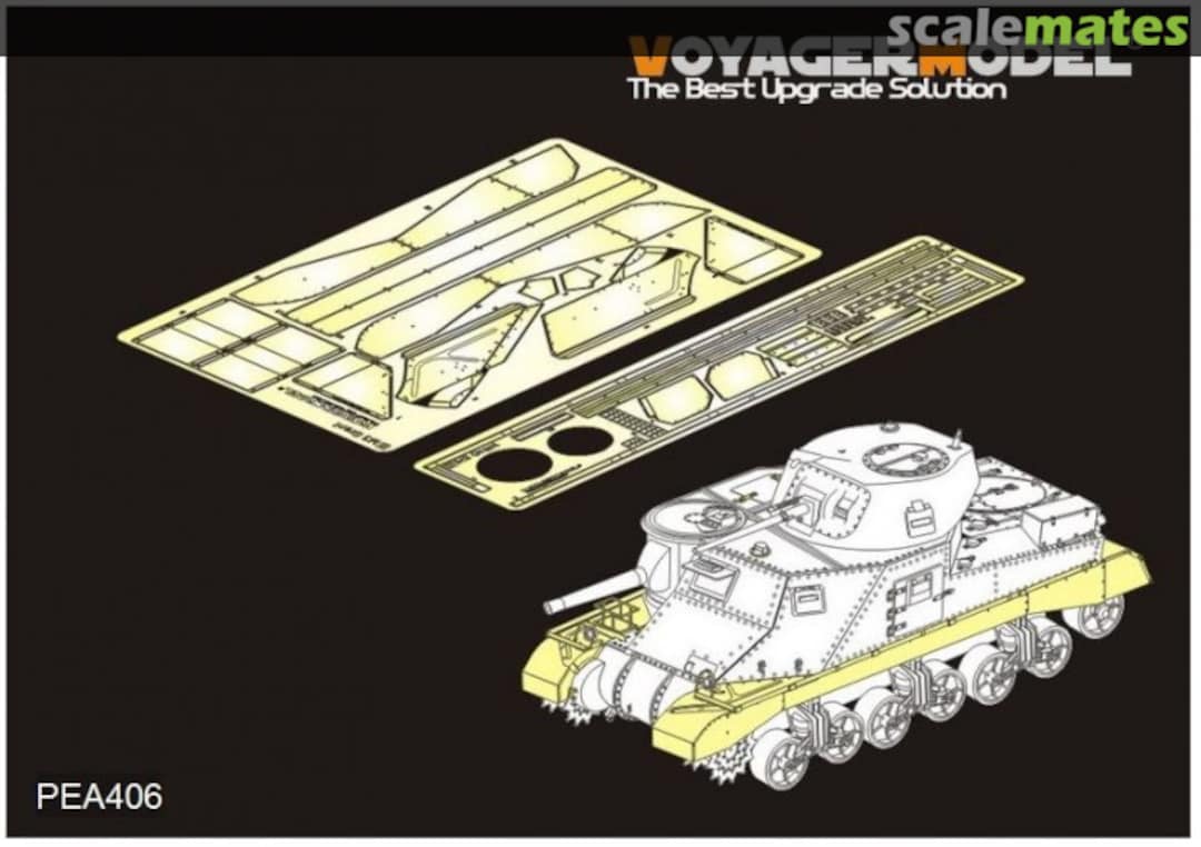 Boxart WWII British Grant Medium Tank Track Covers PEA406 Voyager Model